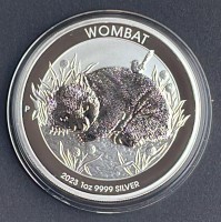 1 oz Silber Perth Mint Wombat 2023 in Kapsel inkl. Memorial Effigy Queen 1952-2022 ( diff.besteuert nach §25a UStG )