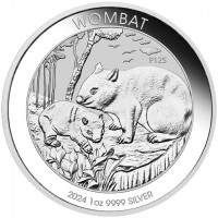 1 oz Silber Perth Mint Wombat 2024 in Kapsel ( diff.besteuert nach §25a UStG )