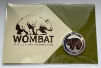 1 oz Silber Perth Mint Color Wombat 2022 in Coincard - max 2.500 ( diff.besteuert nach §25a UStG )