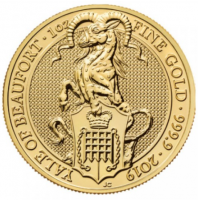 1 oz Gold Royal Mint / United Kingdom " Yale of Beaufort 2019 "