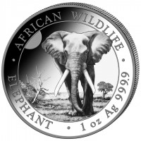 1 oz Silber Somalia Elefant 2025 ( diff.besteuert nach §25a UStG )
