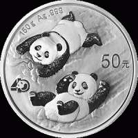 150 Gramm Silber Panda 2022 Proof inkl. Box & COA  ( diff.besteuert nach §25a UStG )