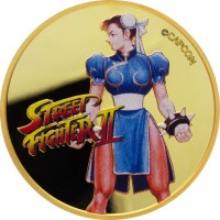 1 oz Gold Fiji Street Fighter Charakter 1 Chun Li - 30th Anniversary - max. 50 Stk / inkl. COA