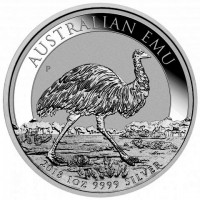 1 oz Silber Perth Mint " Emu 2018 " in Kapsel - max Mintage 30.000 ( diff.besteuert nach §25a UStG )