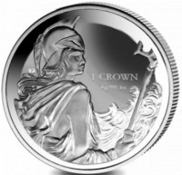 1 oz Silber Falkland Islands " Britannia " in Folie ( diff.besteuert nach §25a UStG )