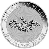 2 oz Silber Perth Mint " Nugget 2021 / Golden Eagle " 3te Ausgabe  - max. 10.000 ( diff.besteuert nach §25a UStG )