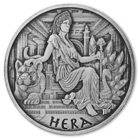 1 oz Silber Perth Mint Hera Antique Finish in Kapsel - max 1.500 ( diff.besteuert nach §25a UStG )