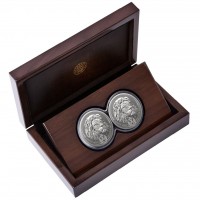 2 X 1 oz Silber Löwe / Lion Big Five Proof in Doppelkapsel South African Mint / 2te Serie - max 1000 ( diff.besteuert nach §25a UStG )