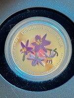 1/2 oz Platin Proof 2008 Perth Mint Black-Anther Flax-Lily Colored in Kapsel + Box / COA - max 1000 Mintage ( inkl. gesetzl. Mwst )