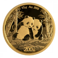 15 Gramm Gold Panda 2026 in Folie