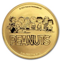 1 oz Gold Snoopy 2021 in Kapsel / gelber Original-Blister ( Peanuts Series )