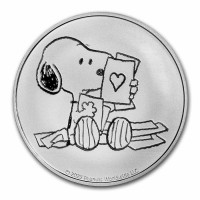 1 oz Silber 2023 Peanuts / Snoopy " Valentine's Day "- max. 5.000 ( inkl. gültiger gesetzl. Mwst )