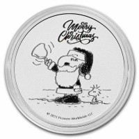 1 oz Silber 2021 Peanuts / Snoopy " Christmas 2021 "- max. 10.000 ( inkl. gültiger gesetzl. Mwst )