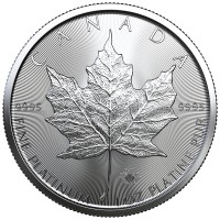 1 oz Platin " Canada Maple Leaf / gute Qualität / neuwertig  ( diff.besteuert nach §25a UStG )
