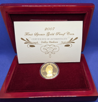 1/2 oz Gold USA First Spouse Gold BU Dolley Madison in Box / Umverpackung in Kapsel und COA - Proof