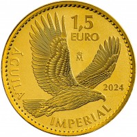 1 oz Gold Spanien 2024 Imperial Eagle / Kaiseradler Reverse Proof
