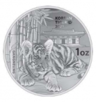1 oz Silber Korea " Tiger " 2021 - max Auflage 20.000