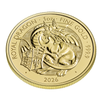 1 oz Gold Royal Mint / United Kingdom 2026 Tudor Beast " The Royal Dragon "