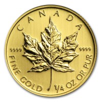 1/4 oz Gold Canada Maple Leaf div. Jahrgang