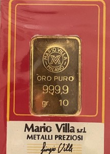 10 Gramm Goldbarren Italien Mario Villa