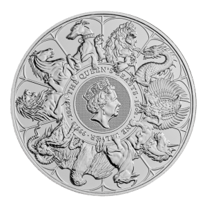 10 oz Silber Royal Mint / Queen's Beast " Completer " in Kapsel ( diff.besteuert nach §25a UStG )
