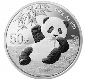 150 Gramm Silber Panda 2020 Proof in Kapsel - keine Box  ( diff.besteuert nach §25a UStG )