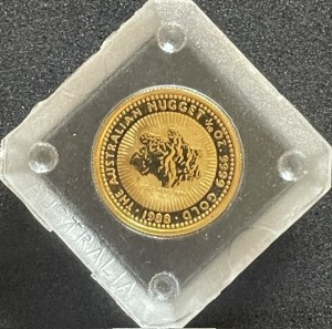 1/10 oz Gold Perth Mint Nugget " Little Hero " 1988