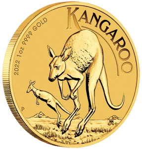 1 oz Gold Känguru 2022 in Kapsel