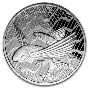 1 oz Silber Tokelau " Flying Fish " - max. 10.000 ( diff.besteuert nach §25a UStG )