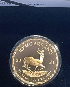 2 oz Proof Gold South African Krügerrand 2021 inkl. Box / COA