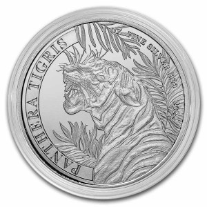 1 oz Silber Laos " Tiger 2022 "  - max. Mintage 10.000 ( diff.besteuert nach §25a UStG )