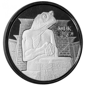 1 oz Silber Scottsdale Mint Frog of Darkness KEK Egyptian Relic Series 2022 - max. 10.000 - ERSTE Ausgabe in 1 oz Silber Egyptian Relic Series / Scottsdale Mint ( diff.besteuert nach §25a UStG )