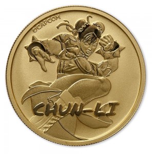 1 oz Gold Perth Mint Chun Li in Kapsel + COA - max 100 / 2te der Serie " Streetfighter "