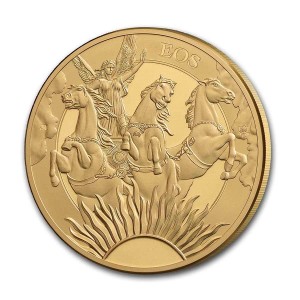 1 oz Gold St. Helena East India Company Goddesses series: Eos and the Horses inkl. Box & COA ( max 500 Stk )