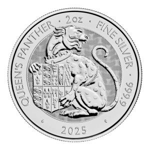 2 oz Silber Royal Mint / United Kingdom " Royal Tudor Beast Panther "