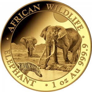 1 oz Gold Somalia Elefant in Kapsel 2026