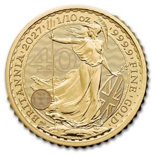 1/10 oz Gold Britannia 2027 - inkl. Wave Privy for 40 Years