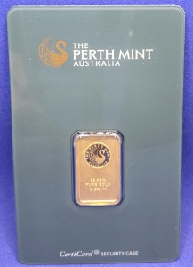 5 Gramm Goldbarren (Perth Mint) im Blister