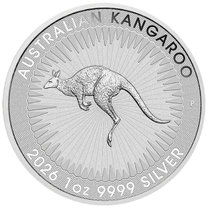 1 oz Silber Perth Mint Känguru / Kangaroo 2026 Australien / Australia aktuell mit Charles Effigy