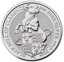 10 X 2 oz Silber Royal Mint / United Kingdom " Black Bull of Clarence " ( diff.besteuert nach §25a UStG )