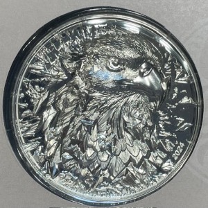 3 oz Silber Cook Islands Ultra High Relief Smartminting in Proof " Silver Burst Bald Eagle "  inkl. Box/COA - max 999