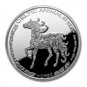1 oz Silber Chad 2020 Celtic Animals Series " Horse - max. Mintage 5.000 ( diff.besteuert nach §25a UStG )