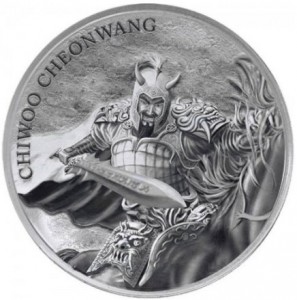 1/2 oz Silber Südkorea " Chiwoo Cheonwang 2018 " 2te Ausgabe - max Auflage 10.000