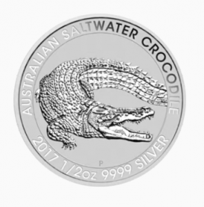 1/2 oz Silber Salzwasser Krokodil Perth Mint ( diff.besteuert nach §25a UStG )