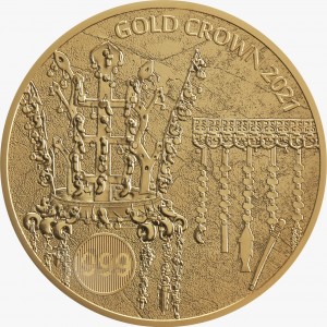 1 oz Gold Korea " Crown 2021 " - in Kapsel