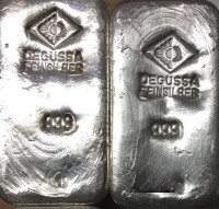 1 Kilogramm / 1000 Gramm Silber für Anleger: verschiedene Kilo Silber Barren / ggf. angelaufen  ( diff.besteuert nach §25a UStG )