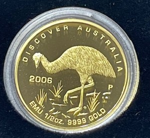 1/2 oz Gold Proof EMU " Discover Australia " Perth Mint 2006 in Original Kapsel aus Proof Satz inkl. COA - max. 1000 Stück