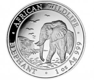 1 oz Silber Somalia Elefant div. Jahre ggf. angelaufen ( diff.besteuert nach §25a UStG )