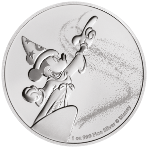 1 oz Silber New Zealand Mint Disney Mickey Fantasia - max 15.000 Auflage ( diff.besteuert nach §25a UStG )