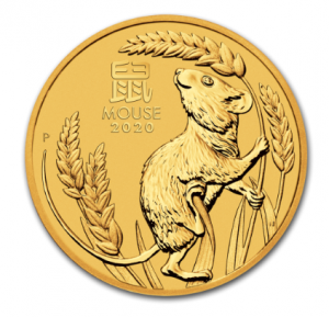 1 oz Gold Perth Mint " Lunar Maus III 2020 " in Kapsel - max. Auflage 30.000